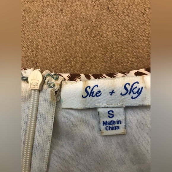 She+ sky halter neck leopard midi dress size s - Picture 4 of 4